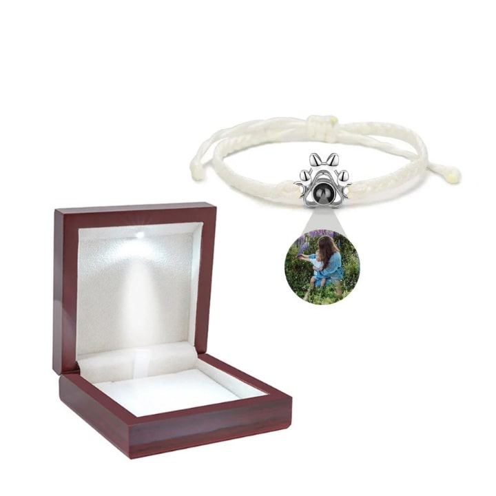Personalisiertes Pfoten-Armband mit Foto deines Tieres - Liebesketten
