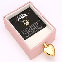 Amour Rosenbox mit versteckter Herzkette und Notiz