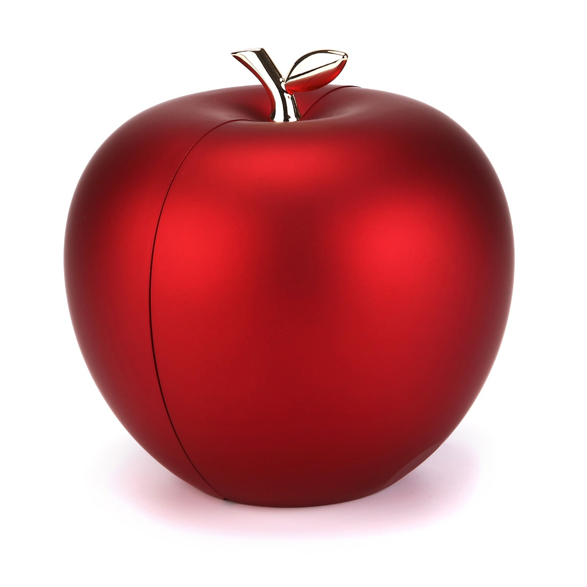 Apfel-Rosenbox mit gravierter Doppelherzkette - Liebesketten