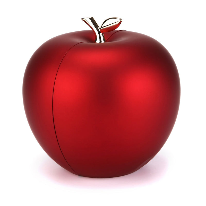 Apfel-Rosenbox mit gravierter Doppelherzkette