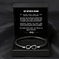 Armband Bis du da warst mit Namensgravur für ihn