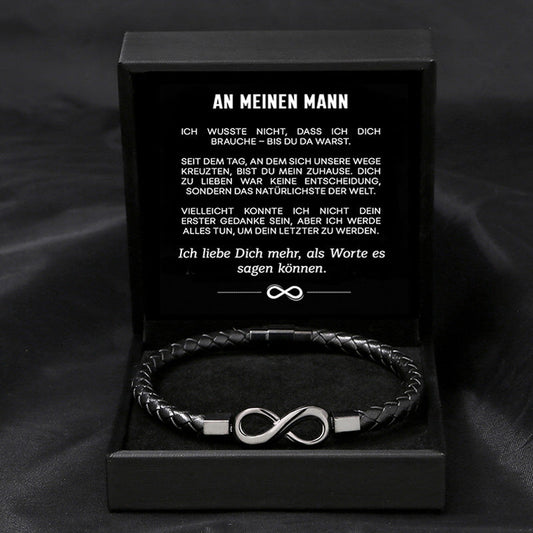 Armband Bis du da warst mit Namensgravur für ihn - Liebesketten