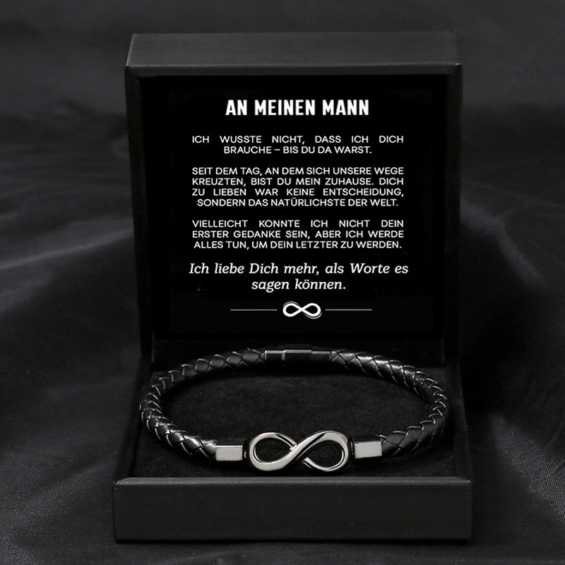 Armband Bis du da warst mit Namensgravur für ihn