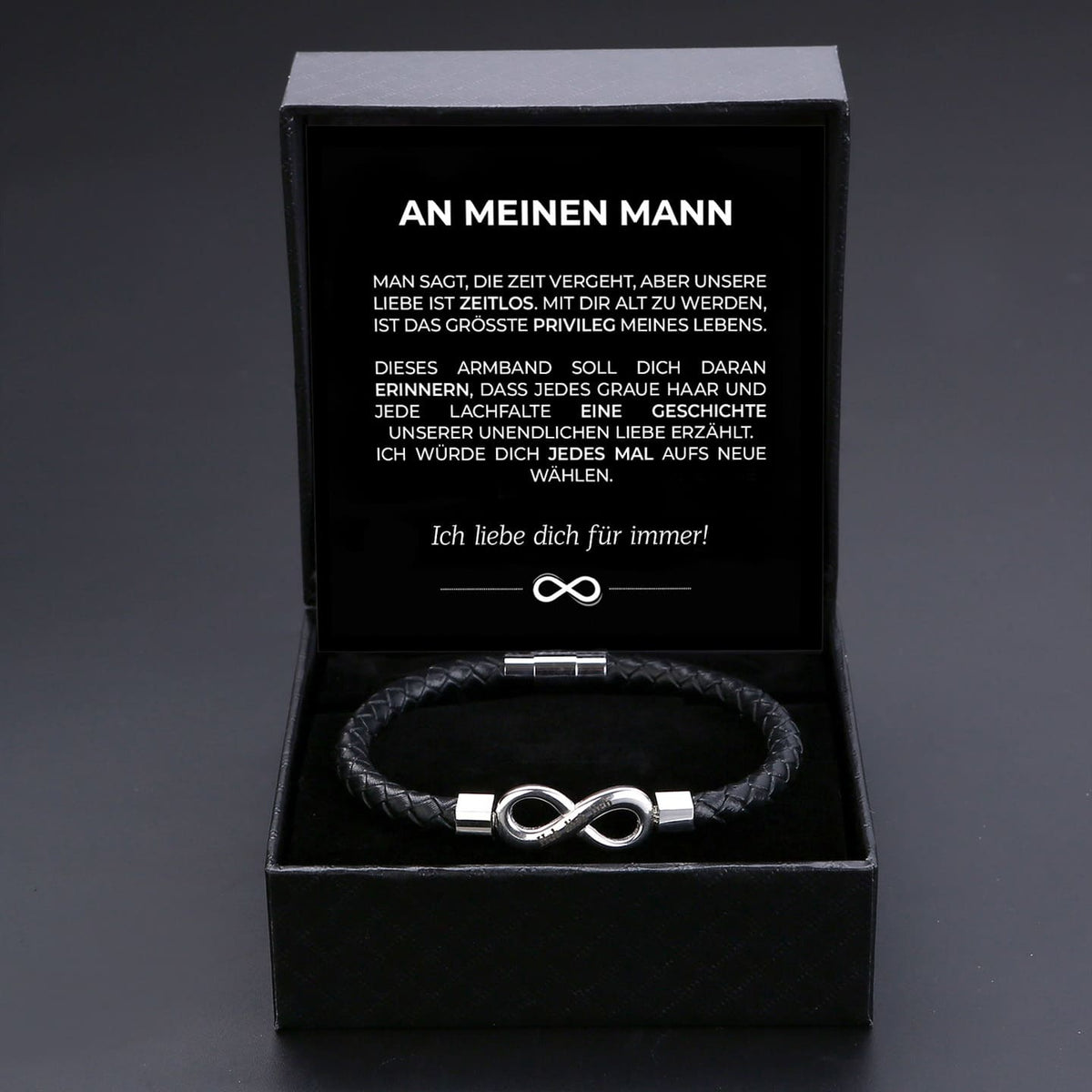 Armband Gemeinsam alt werden mit Namensgravur - Liebesketten