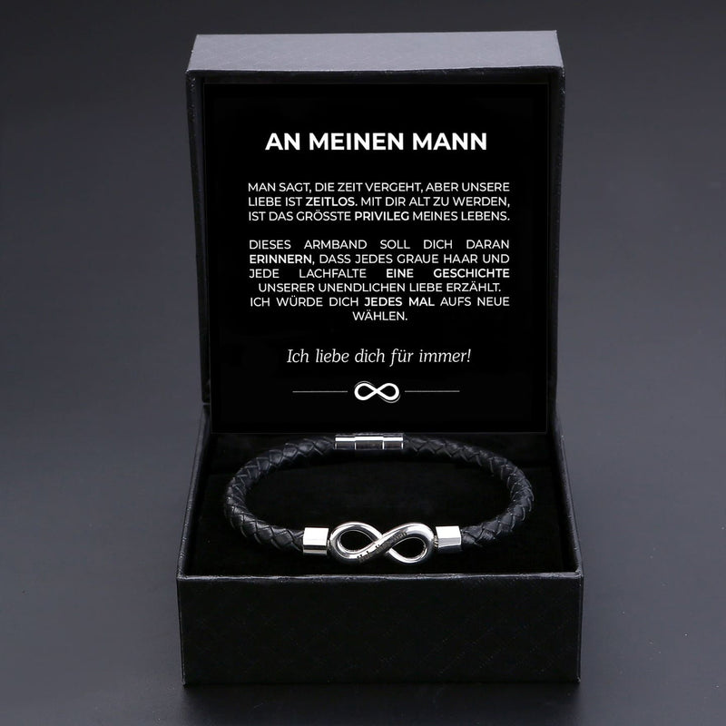 Armband Gemeinsam alt werden mit Namensgravur