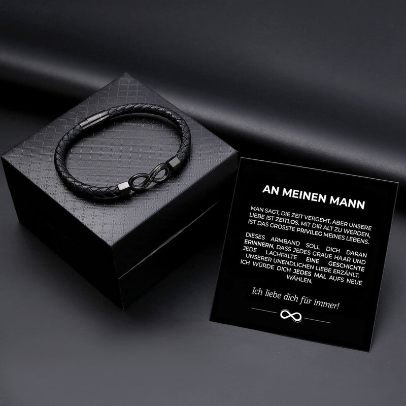 Armband Gemeinsam alt werden mit Namensgravur