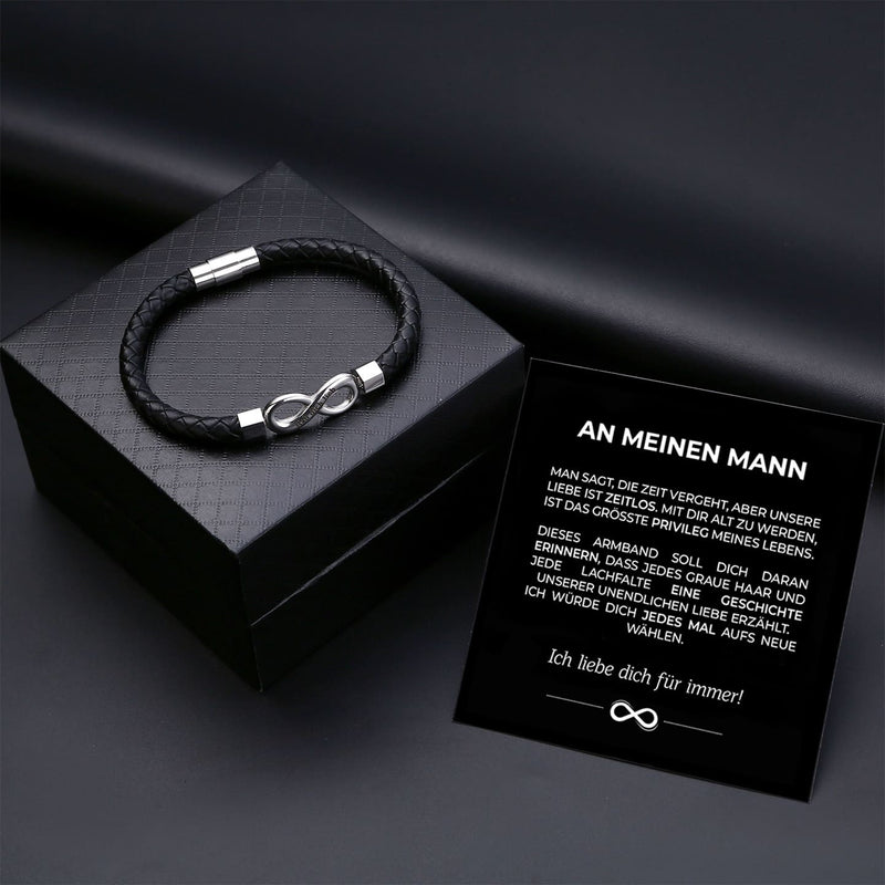 Armband Gemeinsam alt werden mit Namensgravur