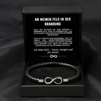 Armband Mein Fels in der Brandung mit Namensgravur