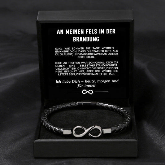 Armband Mein Fels in der Brandung mit Namensgravur - Liebesketten