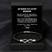 Armband Mein Fels in der Brandung mit Namensgravur