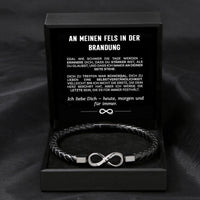 Armband Mein Fels in der Brandung mit Namensgravur