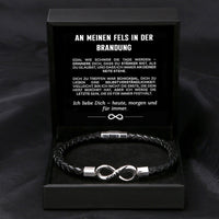 Armband Mein Fels in der Brandung mit Namensgravur