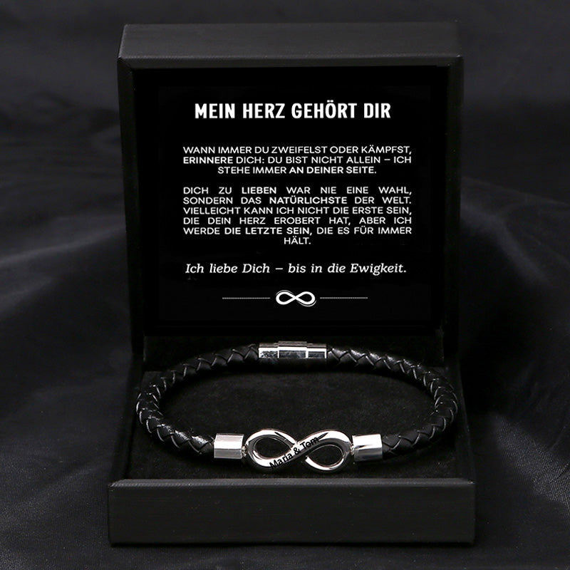 Armband Mein Herz gehört dir mit Namensgravur