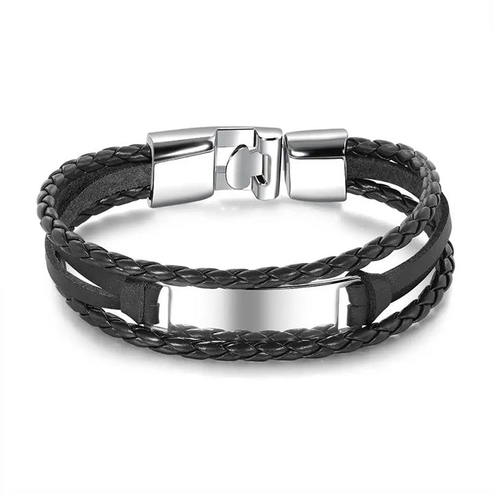 Armband mit Ankerverschluss und Gravur für ihn