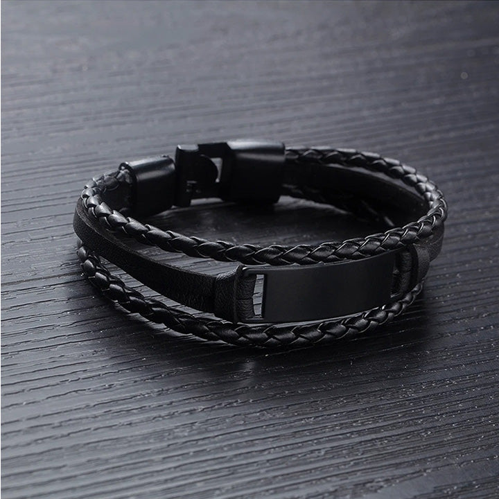 Armband mit Ankerverschluss und Gravur für ihn - Liebesketten