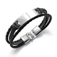Armband mit Ankerverschluss und Gravur für ihn