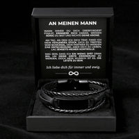 Armband mit Ankerverschluss und Gravur für ihn