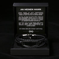 Armband mit Ankerverschluss und Gravur für ihn