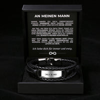 Armband mit Ankerverschluss und Gravur für ihn
