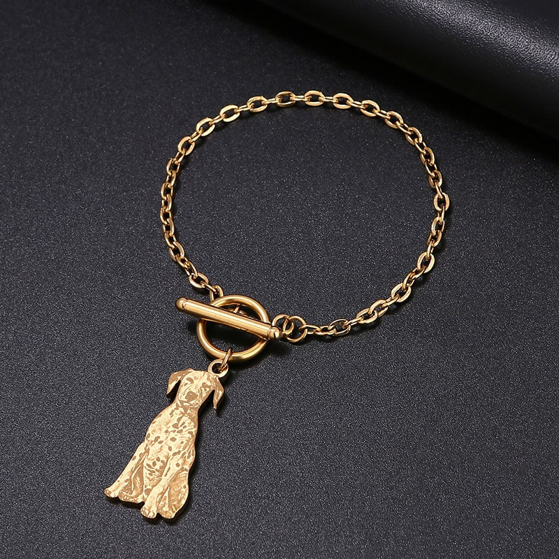 Armband mit gravierter Silhouette deines Hundes - Liebesketten