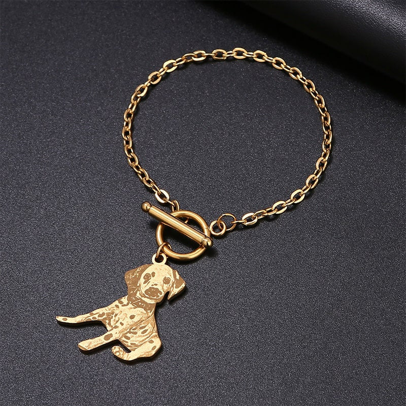 Armband mit gravierter Silhouette deines Hundes