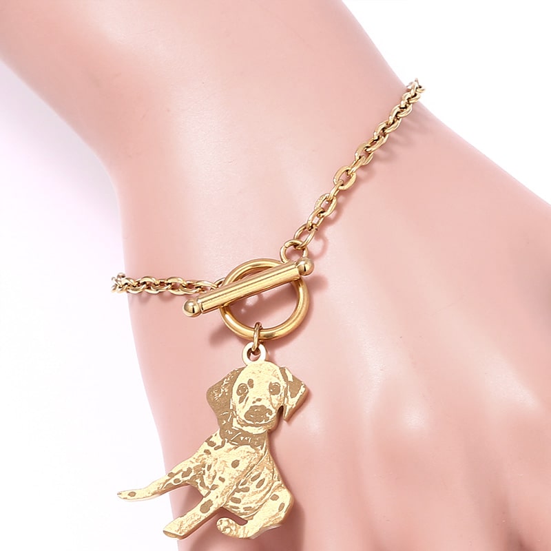 Armband mit gravierter Silhouette deines Hundes - Liebesketten