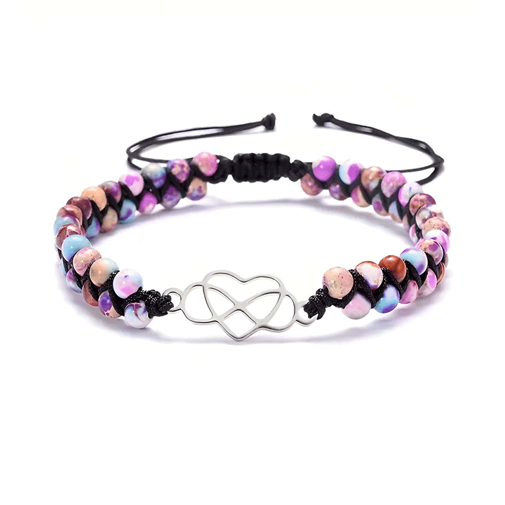 Armband mit Unendlichkeit und Herz für die Enkelin - Liebesketten