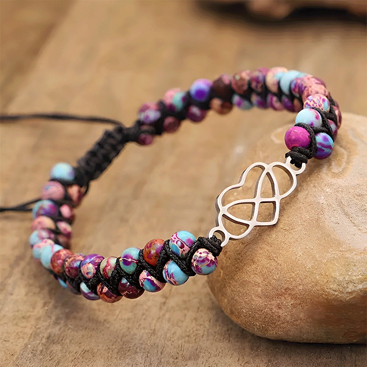 Armband mit Unendlichkeit und Herz für die Enkelin - Liebesketten