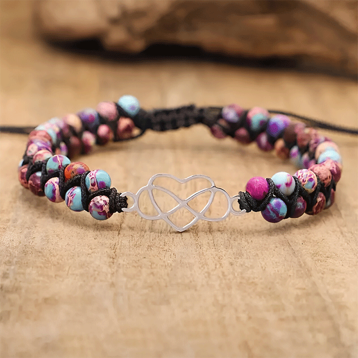 Armband mit Unendlichkeit und Herz für die Enkelin - Liebesketten