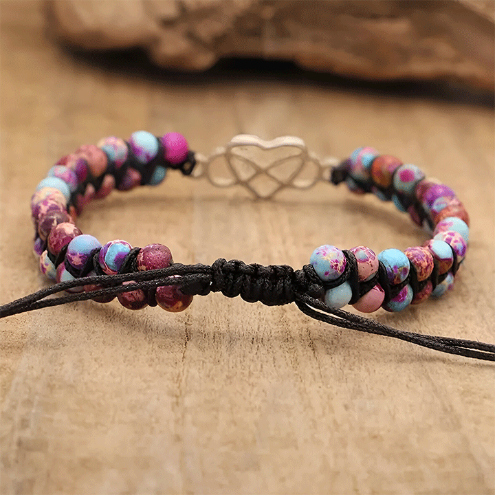 Armband mit Unendlichkeit und Herz für die Enkelin - Liebesketten