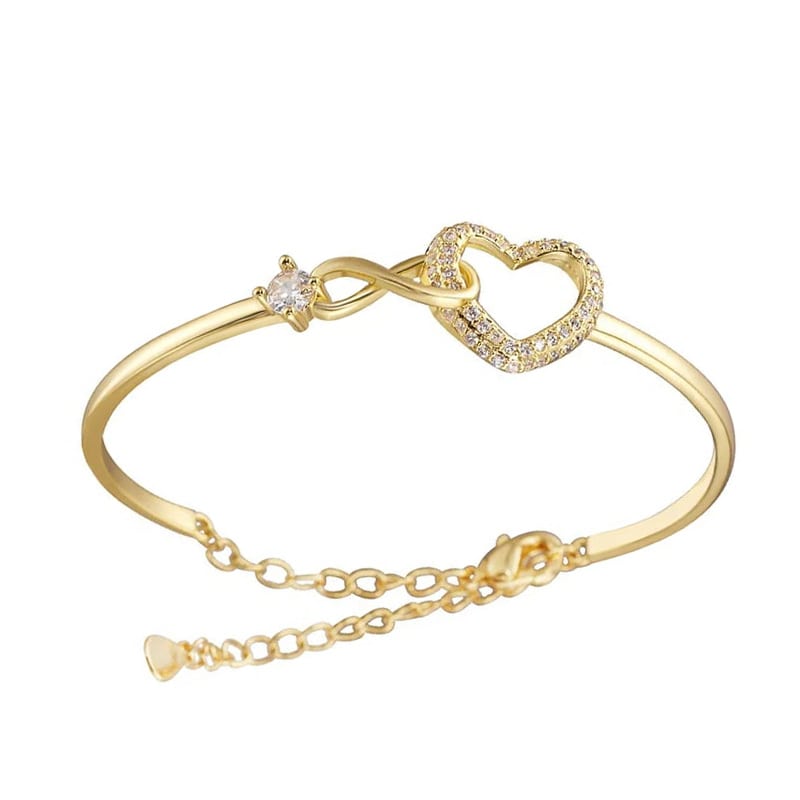 Armband mit Unendlichkeit und Herz für die Tochter