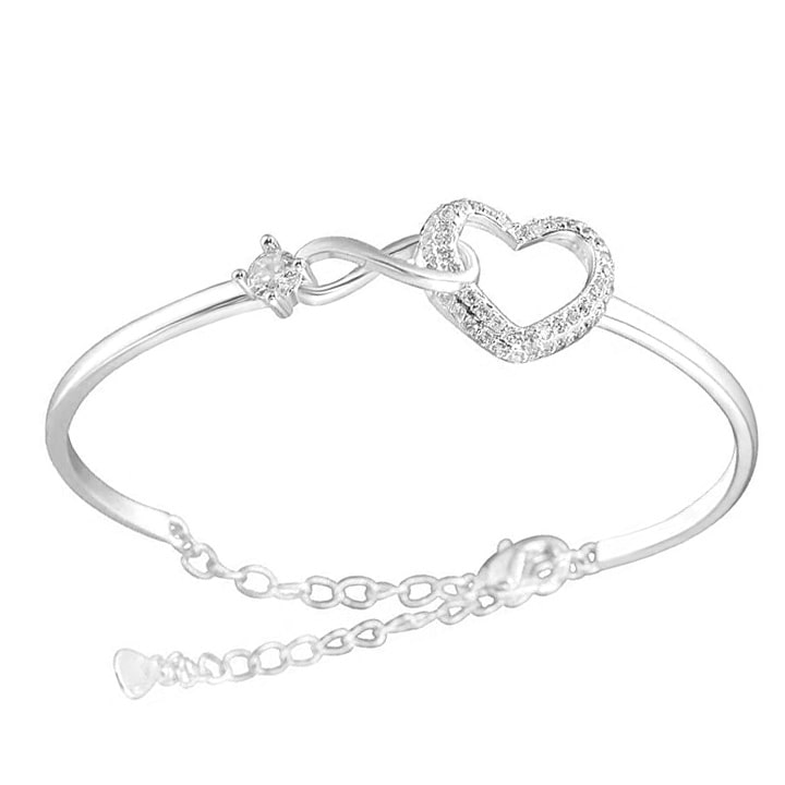 Armband mit Unendlichkeit und Herz für die Tochter
