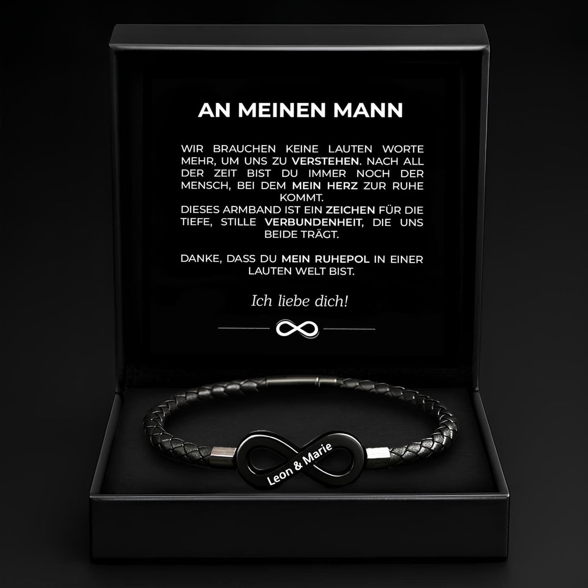 Armband Seelenverwandtschaft mit Gravur für ihn - Liebesketten
