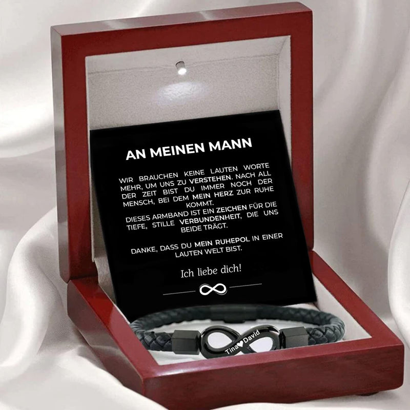 Armband Seelenverwandtschaft mit Gravur für ihn
