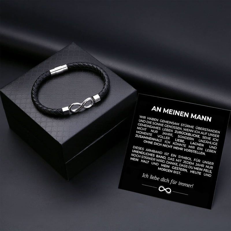 Armband Wir gegen die Welt mit beiden Namensgravuren