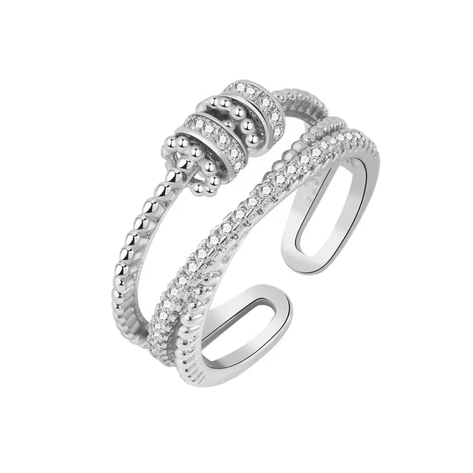 Fidget-Ring mit drehbaren Ringen für die Tochter - Liebesketten