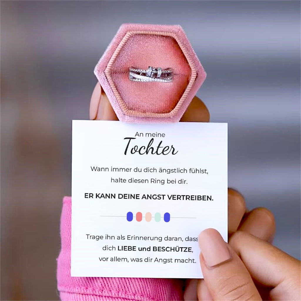 Fidget-Ring mit drehbaren Ringen für die Tochter - Liebesketten