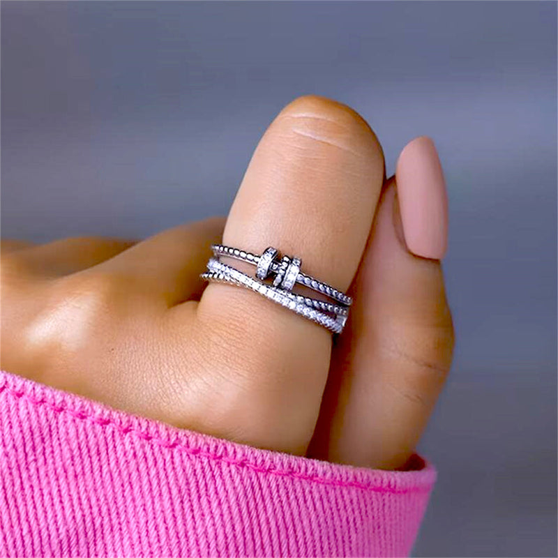 Fidget-Ring mit drehbaren Ringen für die Tochter