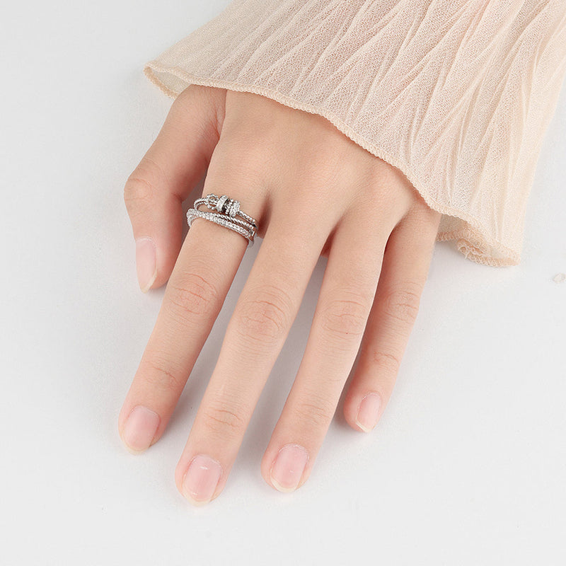 Fidget-Ring mit drehbaren Ringen für die Tochter