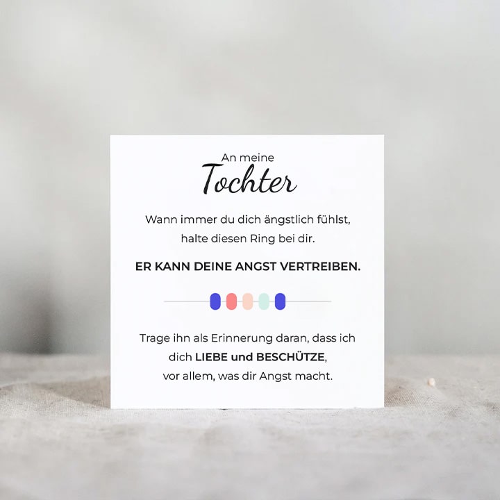 Fidget-Ring mit drehbaren Ringen für die Tochter