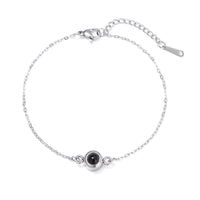 Foto-Armband mit eigenem Bild im runden Stein
