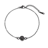 Foto-Armband mit eigenem Bild im runden Stein