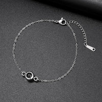 Foto-Armband mit eigenem Bild im runden Stein