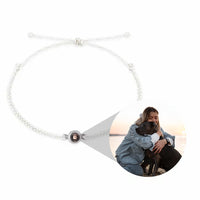 Foto-Kreisarmband mit Bild im Durchschau-Stein