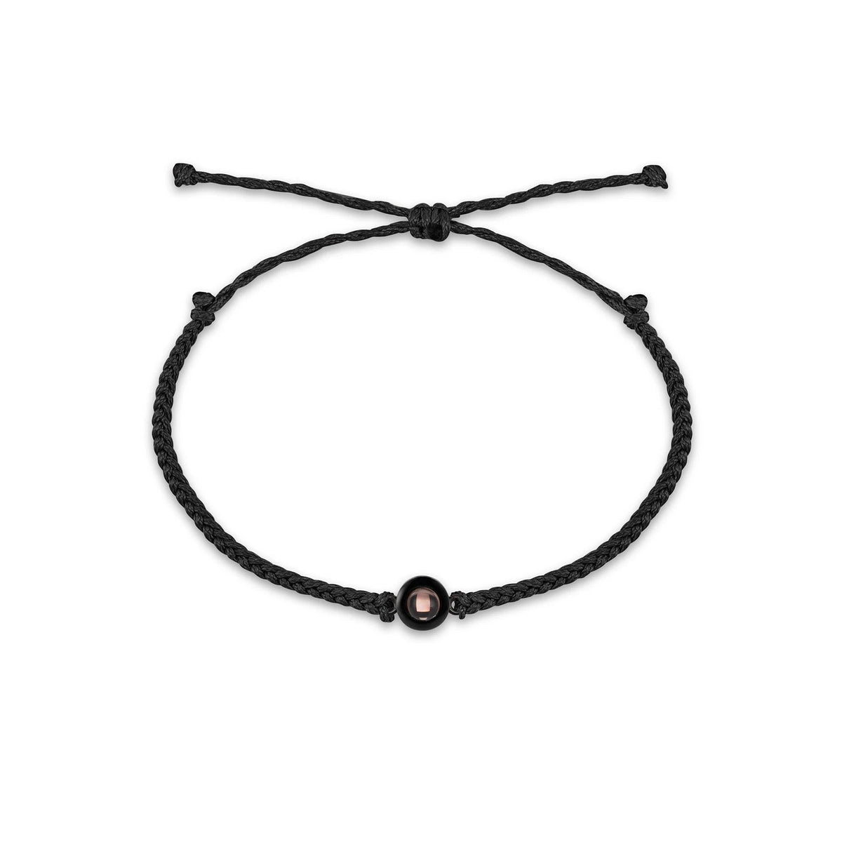 Foto-Kreisarmband mit Bild im Durchschau-Stein - Liebesketten