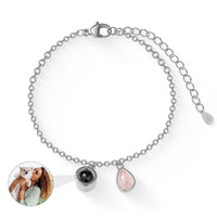 Fotoarmband mit Geburtsstein und eigenem Bild