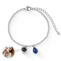 Fotoarmband mit Geburtsstein und eigenem Bild