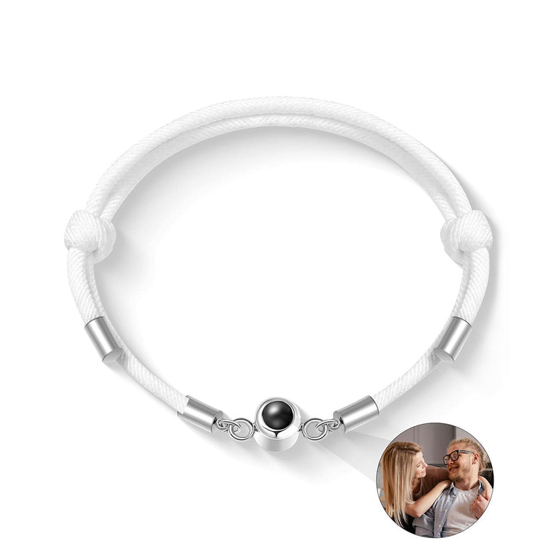 Fotoarmband mit Seemannsknoten und eigenem Bild