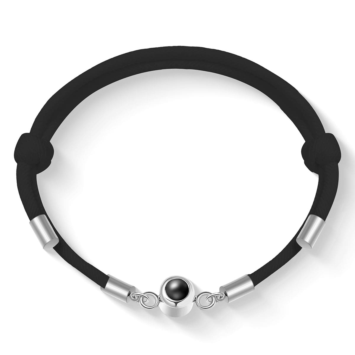 Fotoarmband mit Seemannsknoten und eigenem Bild - Liebesketten
