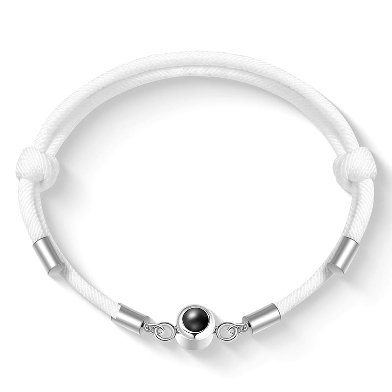Fotoarmband mit Seemannsknoten und eigenem Bild